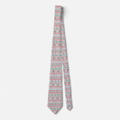 Cravate FRIENDS™ | Motif de Noël de pull affreux (Devant)