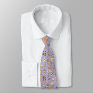 Cravate FRIENDS™   Motif d'icône violet
