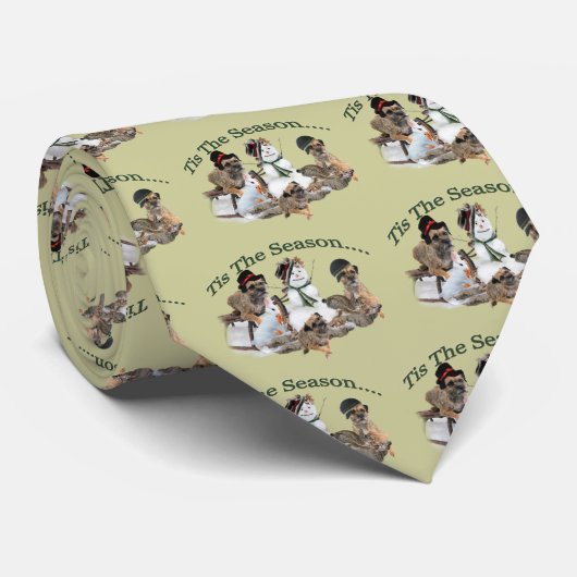 Cravate Frontière Terrier C'Est La Saison (Roulé)