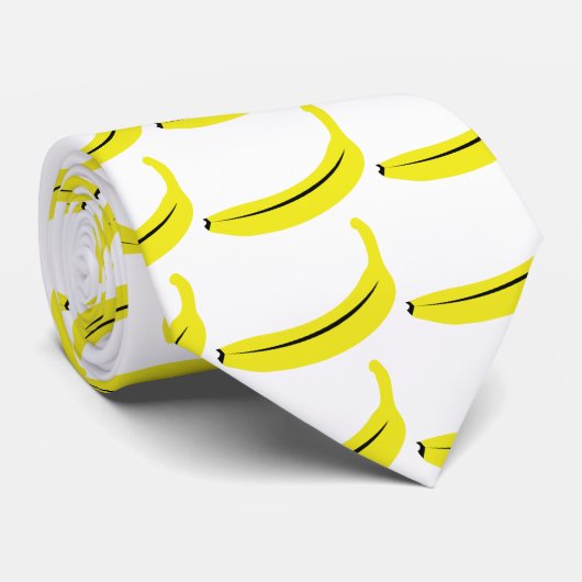 Cravate fruit de banane jaune (Roulé)