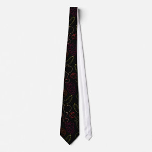 Cravate Fruit motif transparent   motif de surface de frui