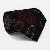 Cravate Fruit motif transparent | motif de surface de frui (Roulé)