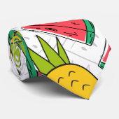 Cravate Fruit motif transparent | motif de surface de frui (Roulé)