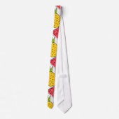 Cravate Fruit motif transparent | motif de surface de frui (Dos)