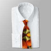 Cravate Fruit simple orange ajouter nom minimum personnali (Attaché)