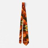 Cravate Fruit simple orange ajouter nom minimum personnali (Dos)