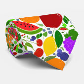 Cravate Fruits Colorés d'Été (Roulé)
