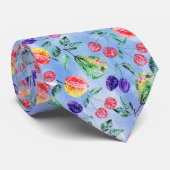 Cravate Fruits et baies. (Roulé)