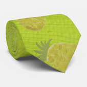 Cravate Fruits tropical d'été Kiwi vert (Roulé)