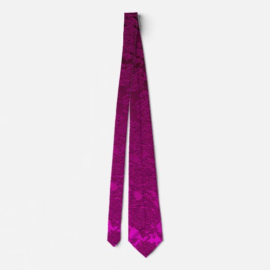 Cravate Fuchsia Hot rose Élégant Mariage formel (Dos)