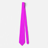 Cravate Fuchsia / Rose chaud avec des rayures blanches ivo (Devant)