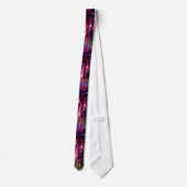 Cravate Fuchsia rose pourpre de passion (Dos)