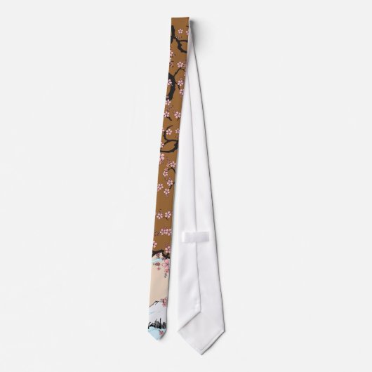 Cravate Fuji et Sakura (Dos)