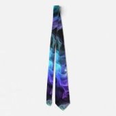 Cravate Fumée Iridescente sur noir (Dos)