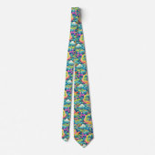 Cravate Fun Funky Rainbow Imaginaire Motif (Dos)