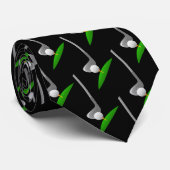 Cravate Fun Golf Golf Club Golf Ball Greens (Roulé)