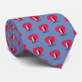 Cravate Fun Just Married Couple Design (Roulé)