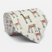 Cravate Fun Llama Alpaca Motif (Roulé)