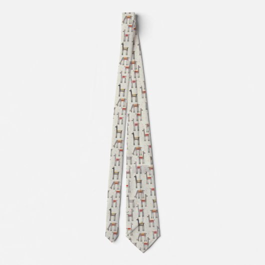 Cravate Fun Llama Alpaca Motif (Dos)