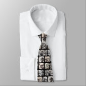 Cravate Fun Photo Collage 9 Photo Pictures Neck Tie (Attaché)