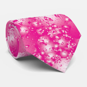 Cravate Fun PINK Abstract Ink Super Splash pattern