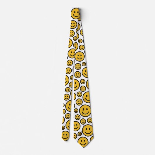 Cravate Fun Retro Happy Smiling Face Neck Tie (Dos)
