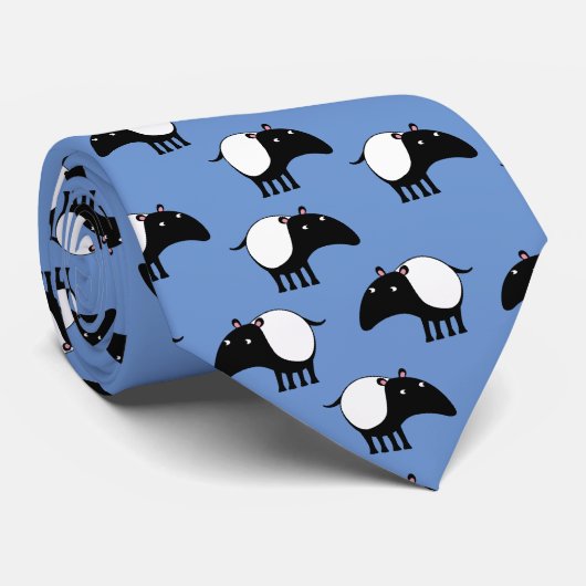 Cravate Fun Tapir (Roulé)