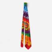 Cravate Fun Tie Dye Motif psychédélique (Dos)