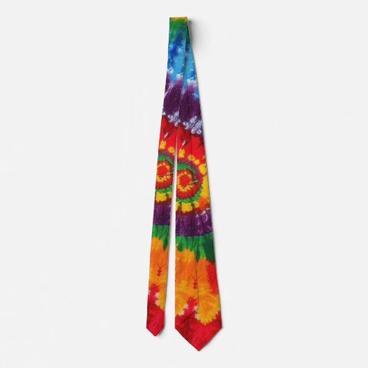 Cravate Fun Tie Dye Motif psychédélique (Dos)