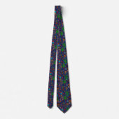 Cravate Fun Western Motif Noël Deep Blue (Dos)