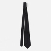 Cravate funéraire en herringbone noir (Dos)