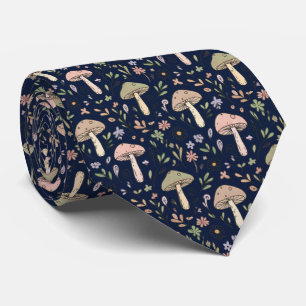 Cravate Fungi Navy foncé lunatique Costume de mariage fo