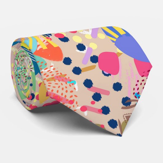 Cravate Funk floral (Roulé)