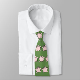 Cravate Funky 6 Cartoon Cochon Année Anniversaire Choisir 