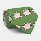 Cravate Funky 6 Cartoon Cochon Année Anniversaire Choisir  (Roulé)