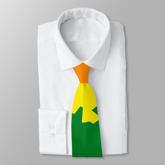 Cravate Funky Boho Abstrait Gay Rainbow Mosaic Pride Drape (Attaché)