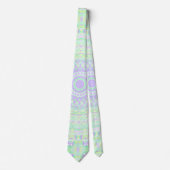 Cravate Funky Boho Éclectique Pastel Trippy Hippie Mandala (Devant)