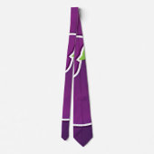 Cravate Funky eggplant (Dos)