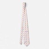 Cravate Funky Orange Starburst Motif rétro Mid Century (Dos)