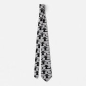 Cravate Funny Black Kitty Cats Motif | AMOUREUX DES CHATS  (Dos)