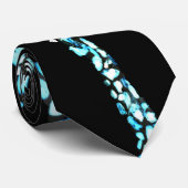 Cravate Funny Blue Abstrait Poster de animal de girafe (Roulé)