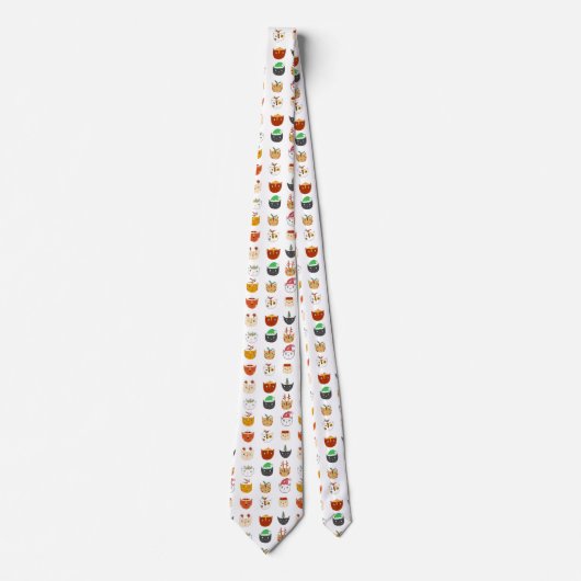 Cravate Funny Cat Meowy Noël (Devant)