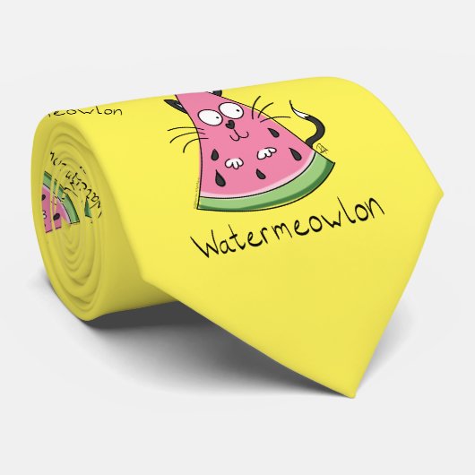 Cravate Funny Chat Watermelon mignon Kids (Roulé)