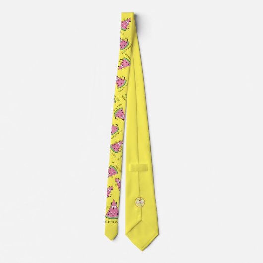Cravate Funny Chat Watermelon mignon Kids (Dos)