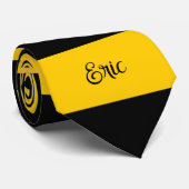 Cravate Funny Classic Bumble Bee Stripes Motif rayé (Roulé)