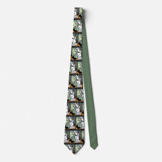 CRAVATE FUNNY CLERICAL UNICORN MOTIF (Devant)