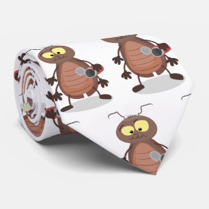 Cravate Funny cute cockroach cartoon character