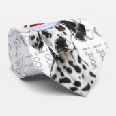 Cravate Funny Dalmatian Christmas Dog Lover (Roulé)