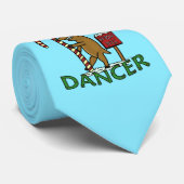 Cravate Funny Dancer Christmas Reindeer Pun (Roulé)