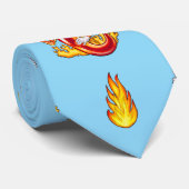 Cravate Funny Fier Pompier Chili (Roulé)
